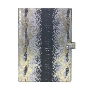 Chic and Neat Leather Folder - Python Gold